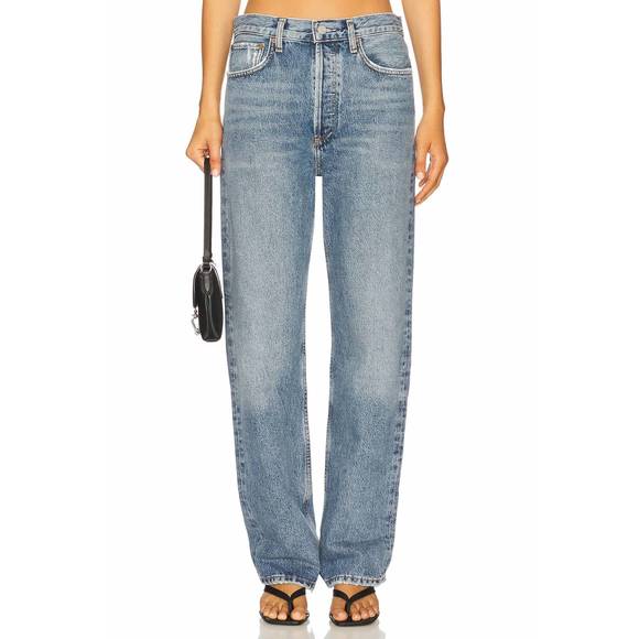 NEW AGOLDE fran low slung straight jean in invention - Picture 1 of 5